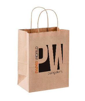 Kraft-paper-bag or single colour paper bag
